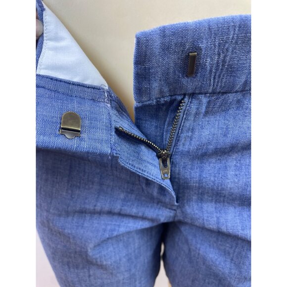 J.Crew Womens Chambray Shorts Blue Tailored Fit Summer Wear Size 4  - New - Picture 5 of 10